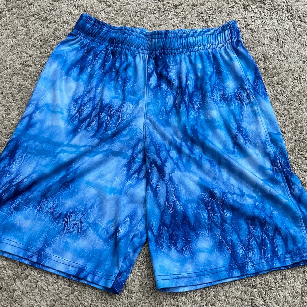 Under Armour Kids Blue Tie-Dye Shorts